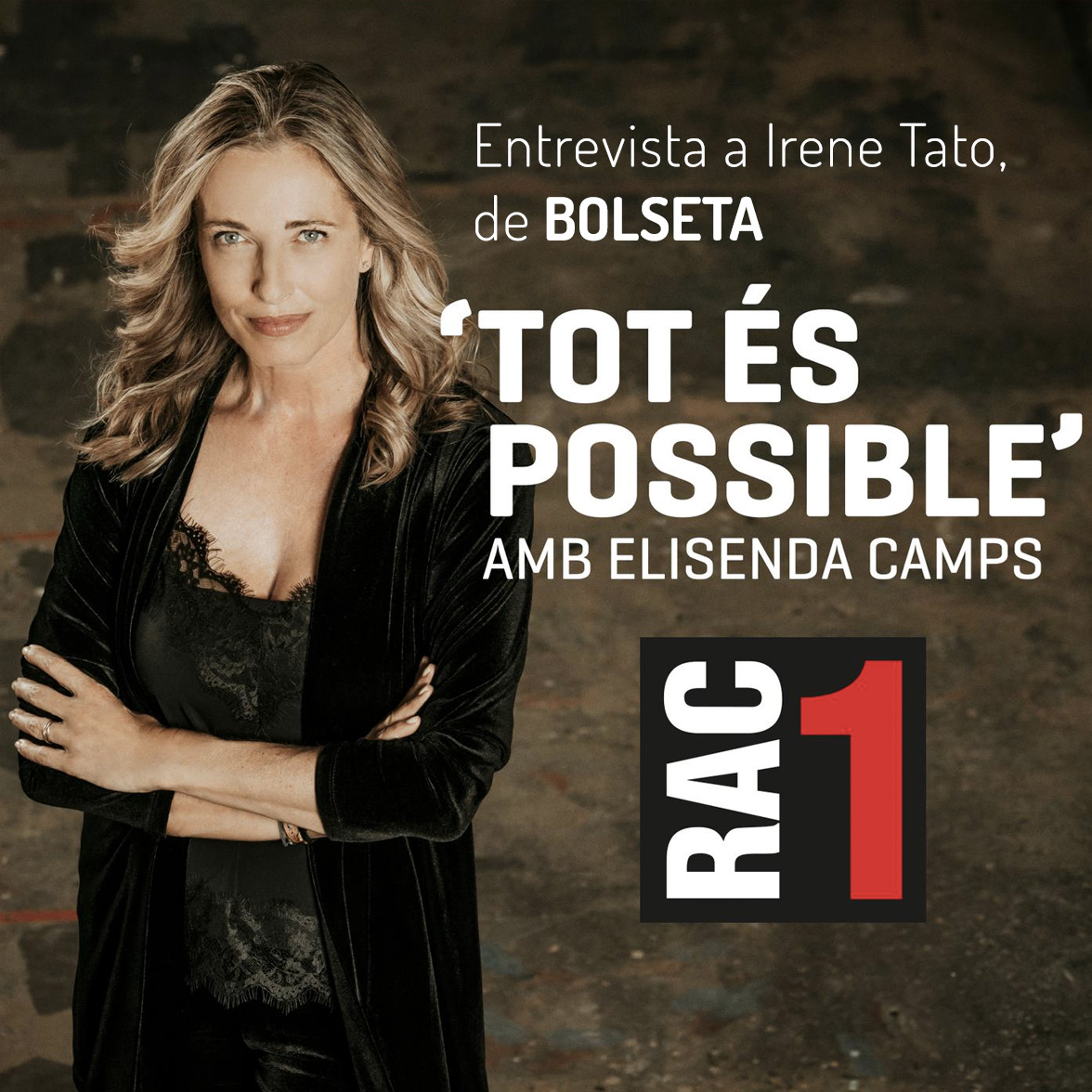 Entrevista a Irene Tato de BOLSETA en Tot és Possible, de RAC1