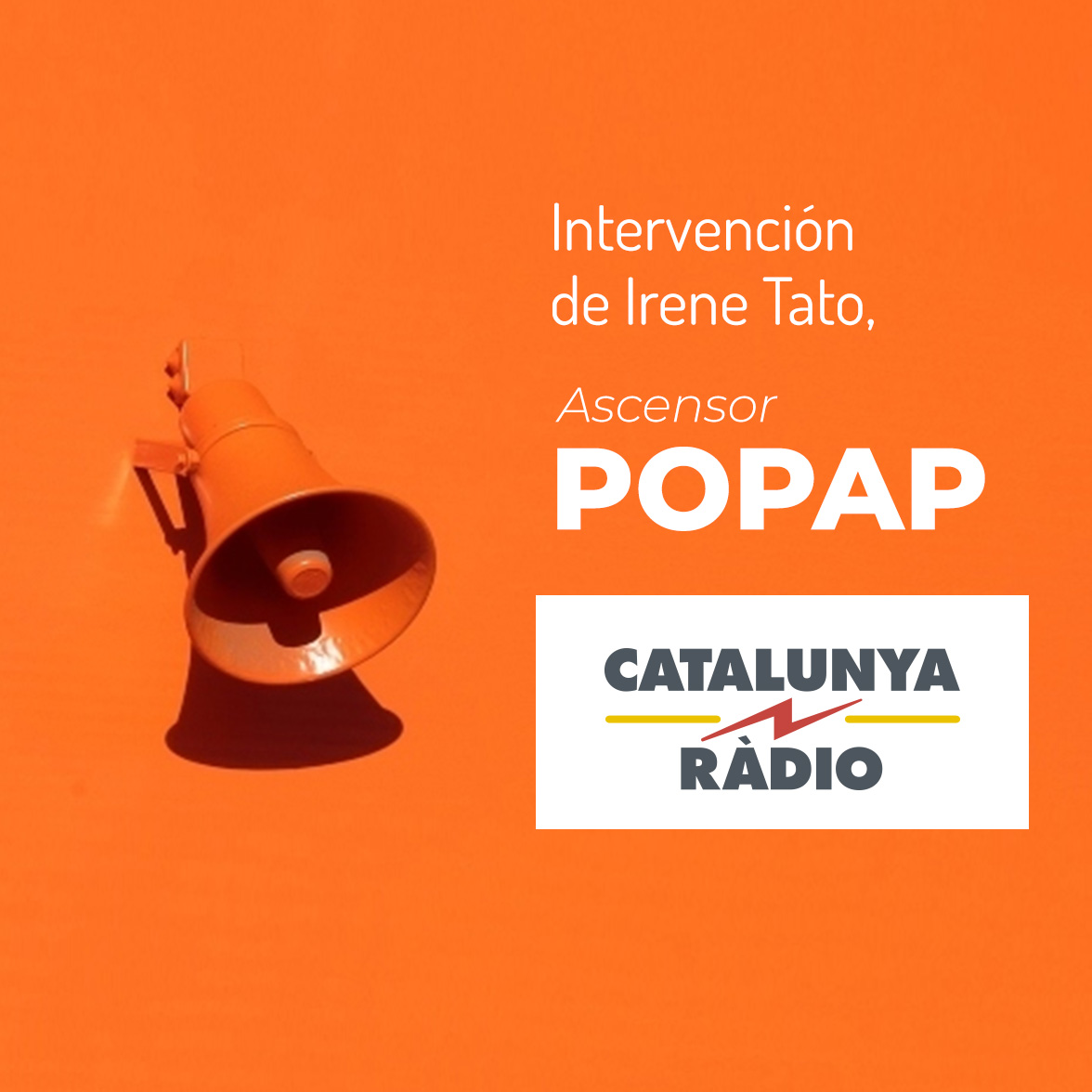 Entrevista en Ascensor Popap, de Catalunya Ràdio