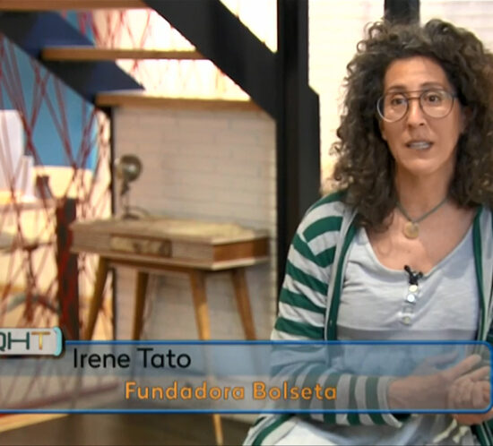 Irene Tato, fundadora y CEO del BOLSETA en el programa Aquí no hay trabajo, de La 2, RTVE